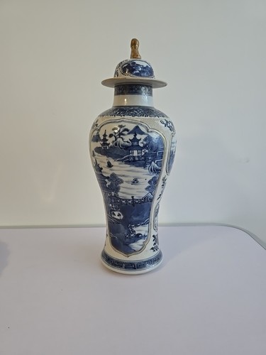 Chinese porcelain blue vase - chinese,