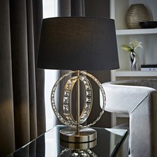 Table Lamp Chrome Hoop Base