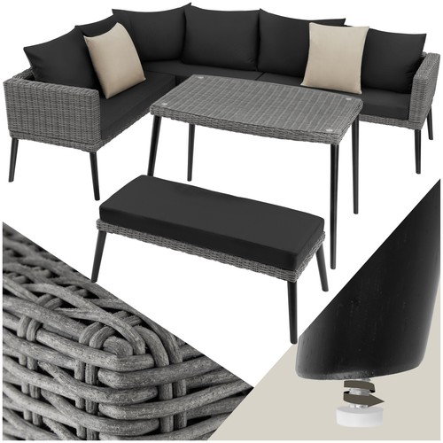Rattan garden lounge - lounge, set
