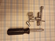 Vintage Britool 1/4" Sockets & Handle & Nut Runner BA