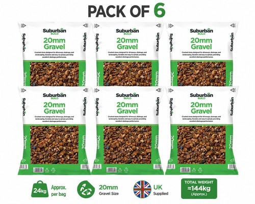 20mm gravel 5kg major - 20mm, bags