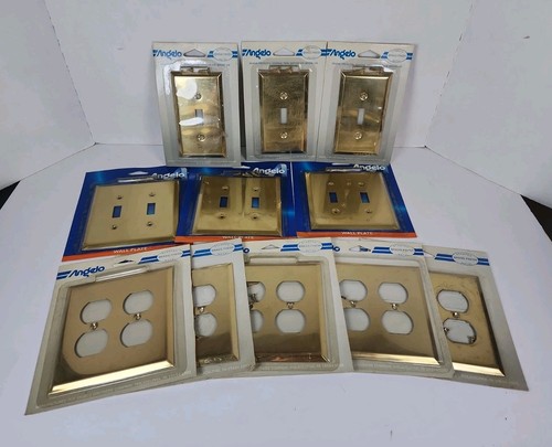 Vintage brass light switch - vintage,