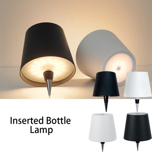 Wine bottle led lamp - bottle, desktop