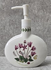 Portmeirion Botanic Garden Cyclamen Porcelain Hand Kitchen Soap Lotion Dispenser