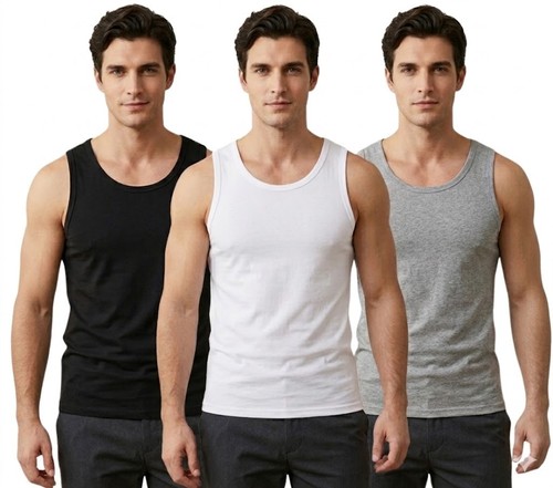 Pack mens vests 100 cotton - pack,