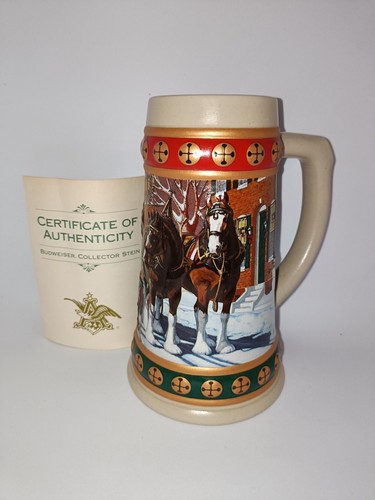 Budweiser holiday stein - budweiser,