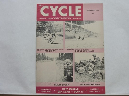 Cycle magazine november 1958 - cycle,