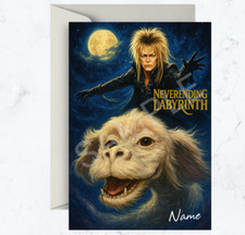 Personalised Labyrinth (David Bowie)/Neverending Story Parody Birthday Card