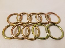 Lot of 10 Round Metal Macrame
