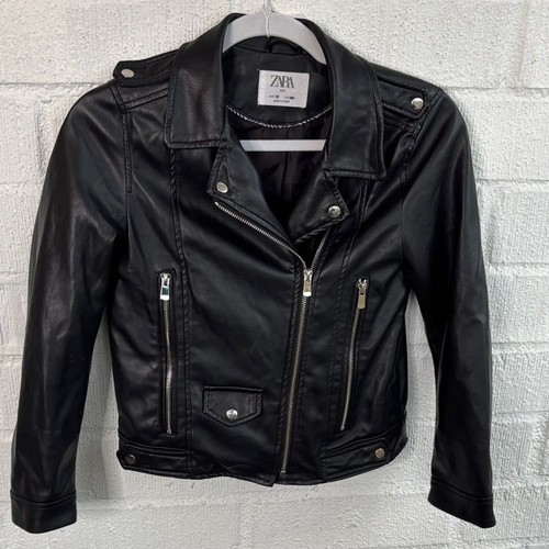 Zara faux leather girls sleek - leather,