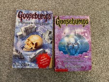 Vintage Scary RL Stine Goosebumps 2x Books VG Ships Fast Okay Condition 