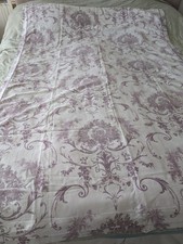 Dorma Toile De Jouy single cotton duvet cover and pillow case White & Lilac