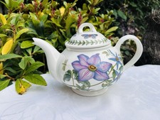Portmeirion Botanic Garden Teapot Susan Williams-Ellis Clematis Florida 2 Pint