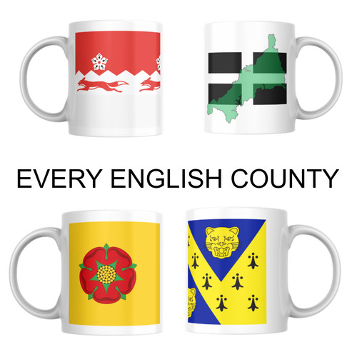 English county flag - , mug