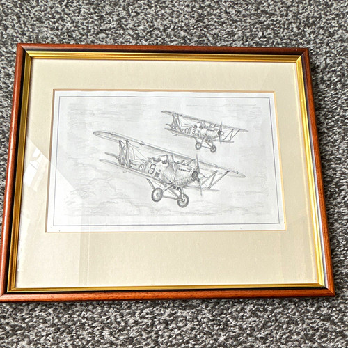 Framed landscape aircraft - landscape,