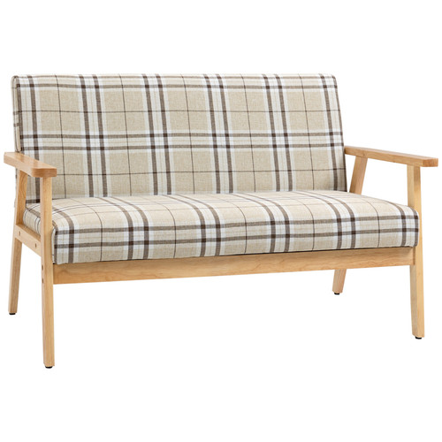 Seater sofa with rubber wood - 2,