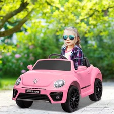 Volkswagen Beetle Licensed 12V Ride on Car w/ Parent Remote Control