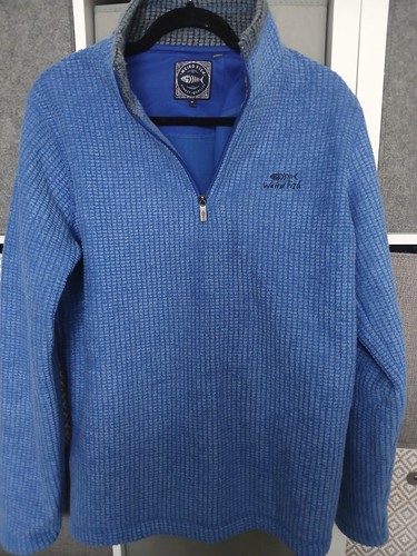 Weird fish mens blue jumper - fish,