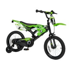 Kids Boys 16 Inch Moto X Bike With Stabilizers,16'' Wheels, Adjustable Handlebar