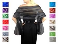 Central Chic Iridescent Large Pashmina Wrap Shawl Scarf For Weddings & Parties
