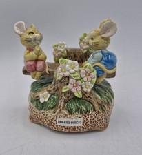 Vintage Otagiri Play-Mates Animated Mice on Seesaw Music Box Gibson Greetings