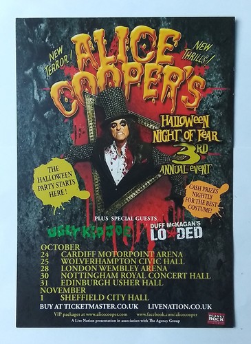 Alice cooper tour - tour, concert