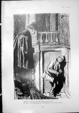 Original Old Antique Print Humour Policeman Mr Sykes Pretty Cousin Fireman 1904