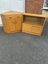 G Plan Brandon Oak Corner Desk &. Modul Bookcase From The Brandon Rang
