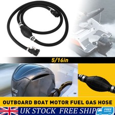 Fit Johnson Motor Hose Gas/Fuel Assembly Line Oil Tube Tank Connector 8mm x1