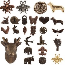 METAL IRON Door Knobs Animal