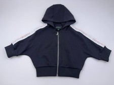 Emporio Armani Infants Girls Sweatshirt, Childrens Zip Up Hoodie Size 4A, New