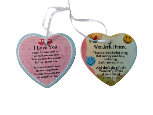 Ceramic heart hanger - heart,