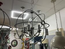 DAVID HUNT ORB PENDANT POWDER GREY 5 LIGHT HAND MADE ORB0599-07  DISPLAY