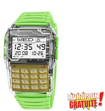 Digital Calculator Retro Watch with LED Light