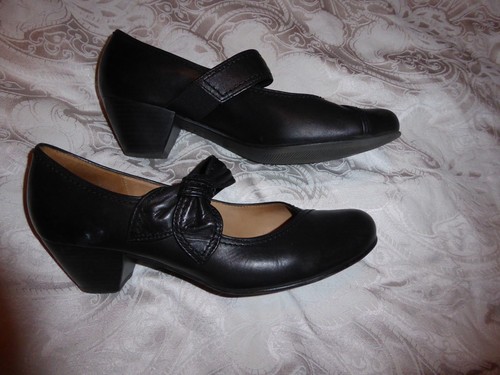 Gabor black leather shoes - ,