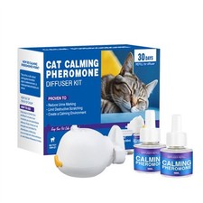 Dog Calming Pheromones Diffuser Kit + Refill, Anti-Anxiety Treatment Pets Cat