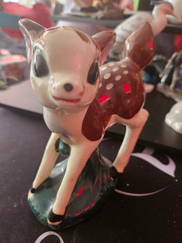Vintage ceramic bambi figurine - vintage,
