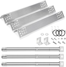 GFTIME burner cover stainless steel 40.2 cm for Rösle Videro G2-G6, 3 pieces