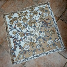 Vintage Richard Allan Pure Silk Scarf  Made in England Floral Design