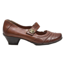 MEDICUS Ballet Shoes Brown Leather Womens UK 5.5