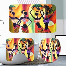3 in Toilet and Bath Mat Set