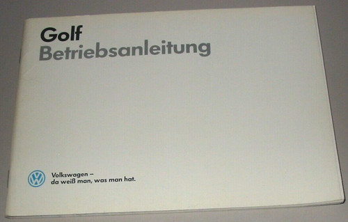 Operating instructions golf - operating,