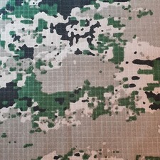 Camo Green Poly Cotton