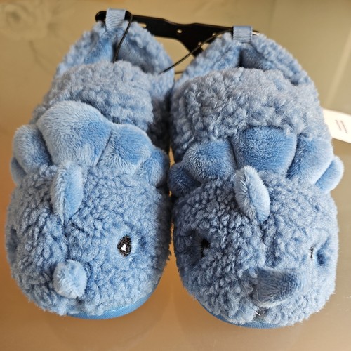 Boys blue slippers size - f&f,