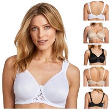 Miss Mary of Sweden Smooth Lacy Bra T-Shirt Underwired Womens Lingerie 2208
