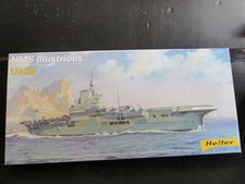 HELLER 81089.  HMS ILLUSTRIOUS AIRCRAFT CARRIER..1;400 SCALE.