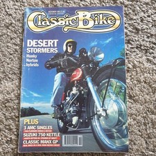 Vintage Classic Bike Magazine October 1991 Desert Stormers Norton Suzuki Bike 