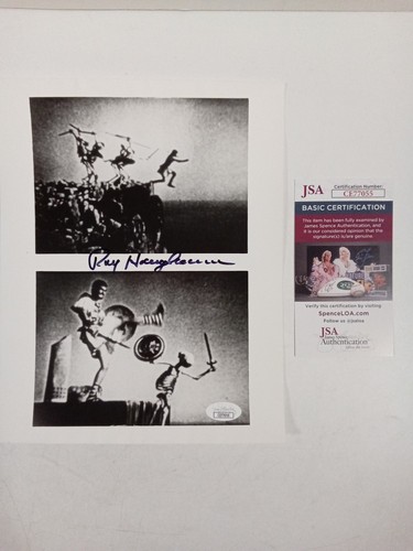 Ray harryhausen signed 8x10 - harryhausen,