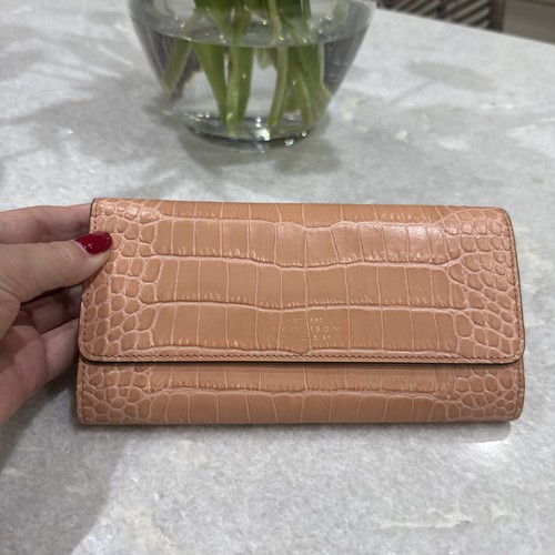 Smythson large purse wallet - smythson,