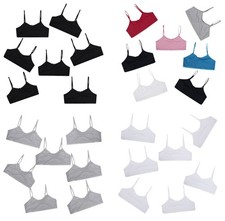 Girls 7 Pack Crop Bra Tops